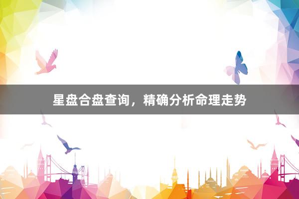 星盘合盘查询，精确分析命理走势